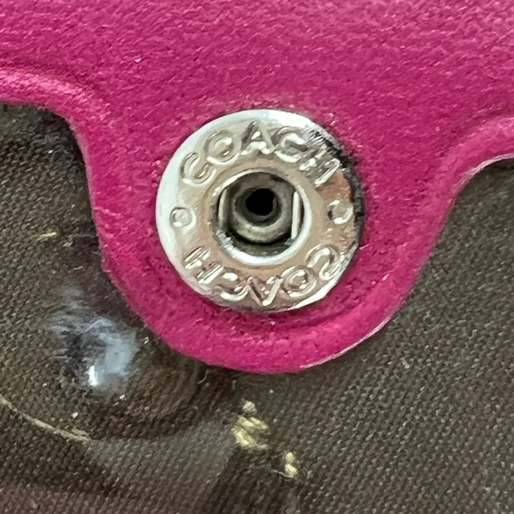Coach Wallet Bifold Leather Pink Y2K - Picture 7 of 7